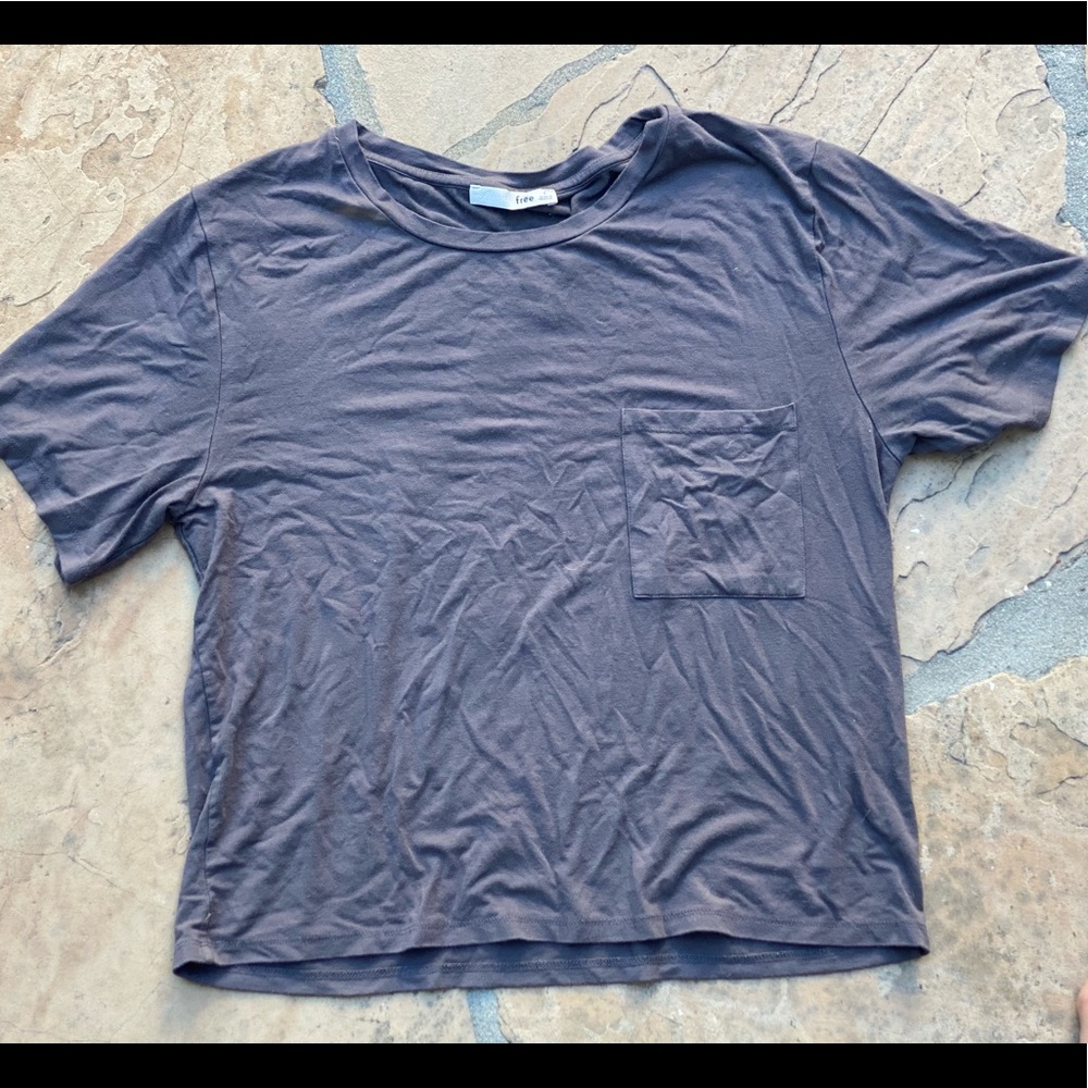 Wilfred Free Aritzia soft grey pocket tshirt sz S